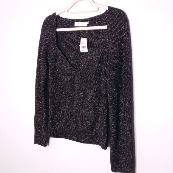 ASTR wide neck shimmer sweater size XL - Picture 3 of 7